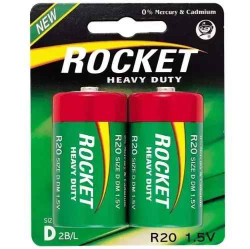 Rocket R20-2BB (D) Cinko baterijos, 2 vnt.