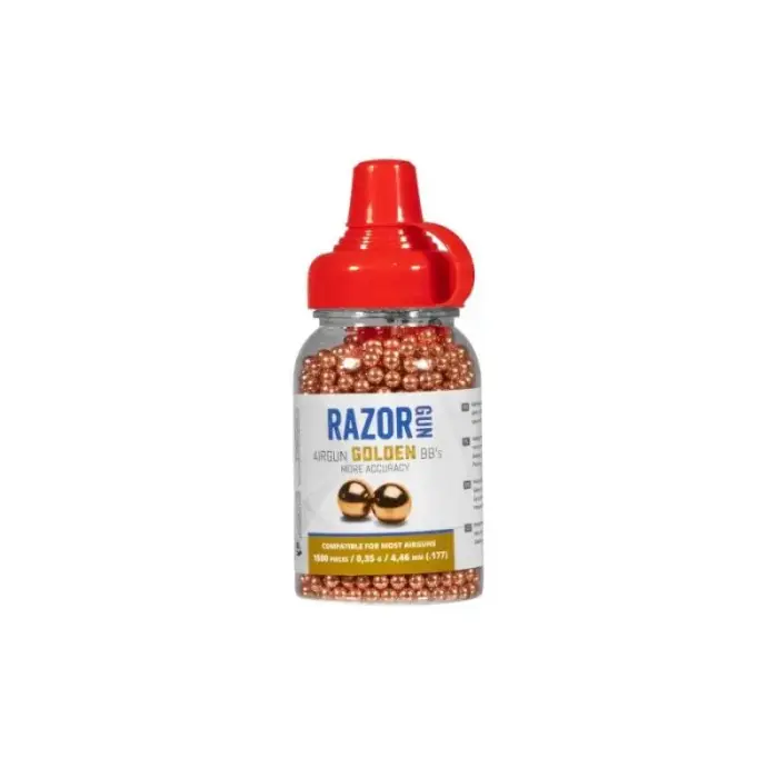 4.46 mm BBs RazorGun Golden steel ball 1500