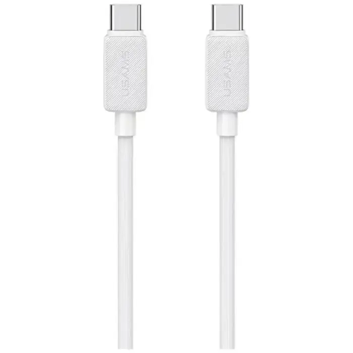 USAMS KY Series US-SJ691 USB-C–USB-C kaabel – 60W, 1m, Valge