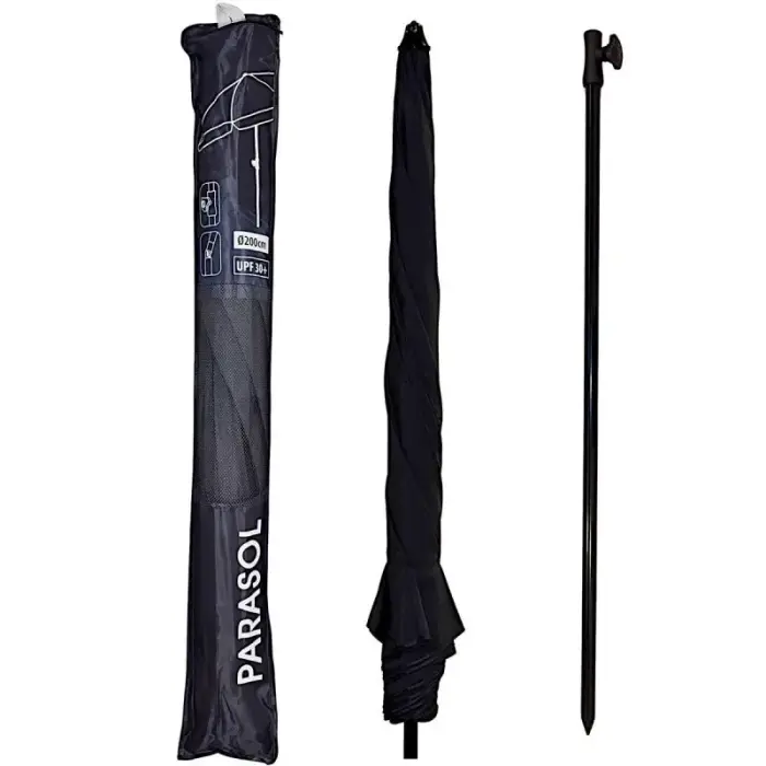 GARDEN PARASOL 185 CM ANTHRACITE