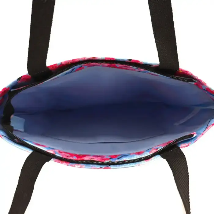 Shopping bag Wonder pattern 1 blue Фото num