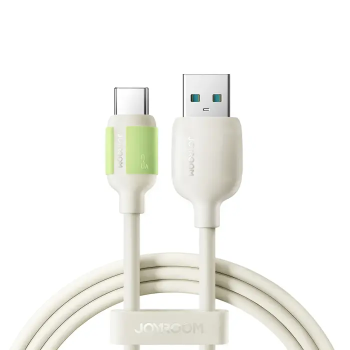 Joyroom S-A53 USB-A to USB-C Cable with Fluorescent End 3A 2m - Beige