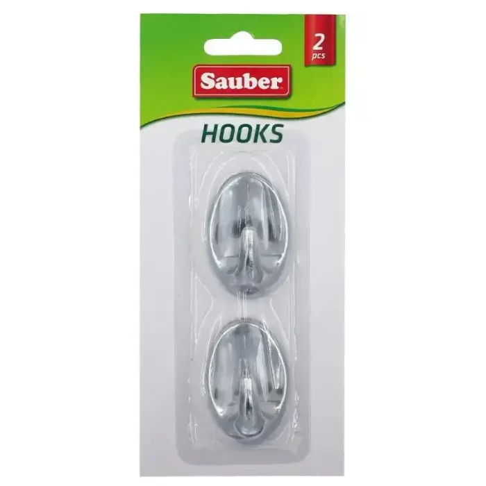 Hooks 2gb 3x4,7cm oval silver Photo