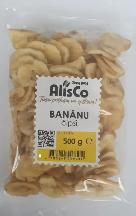 Банановые чипсы ALIS CO, 500г