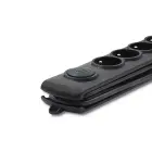 Qoltec Surge protector | 5 sockets | 3m | Black — Photo 6