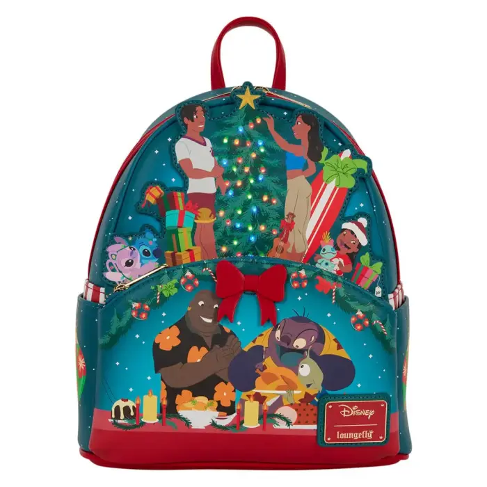 Loungefly Disney Lilo & Stitch Holiday Stitch backpack 26cm