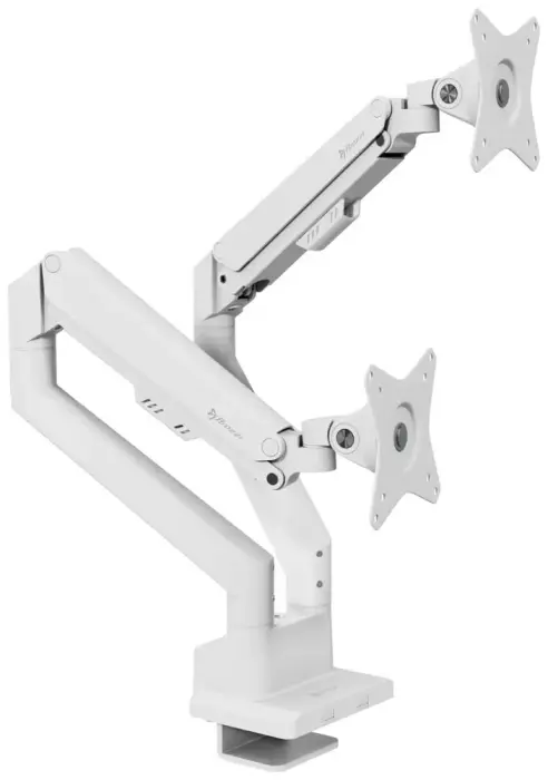 AROZZI ALZARE Neo Duo Gas Spring Monitor Stand White