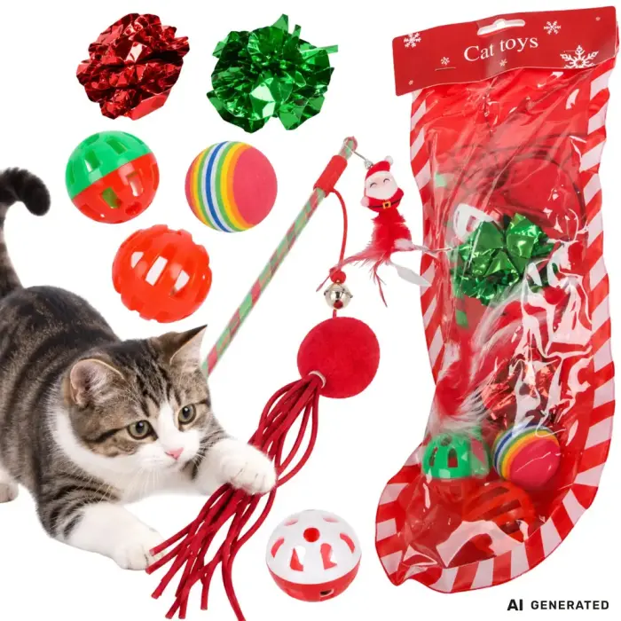 Set of cat toys ball toy 9 el mix toy holiday gift
