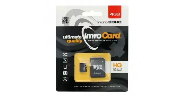 Imro 4GB microSDHC Class 10 Memory Card + Adapter