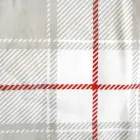 Flannel bedding set 140x200 cm, grey/red, checked — Photo 4