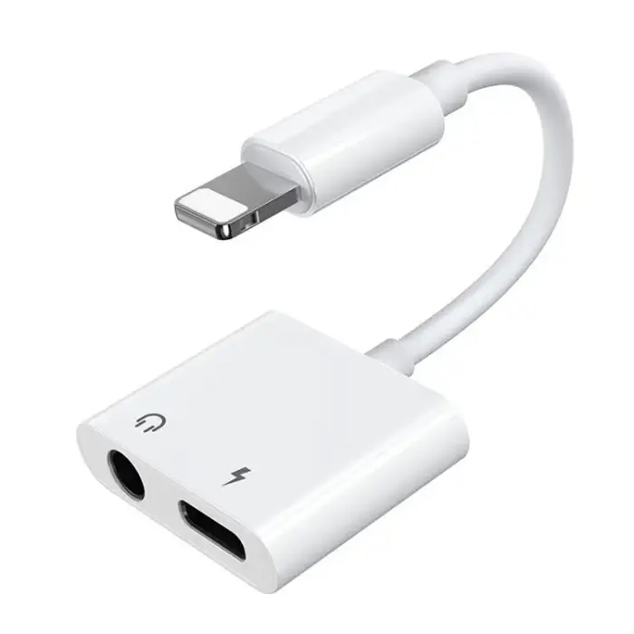 Joyroom Ben Series Lightning uz 3.5mm Mini Jack adapteris - Balts