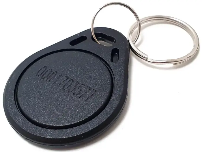 XtendLan Identification key fob for door stations, RFID 13.56MHz - with number - black