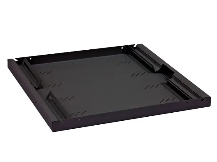 Triton Polička s perforací 1U/450mm,melna