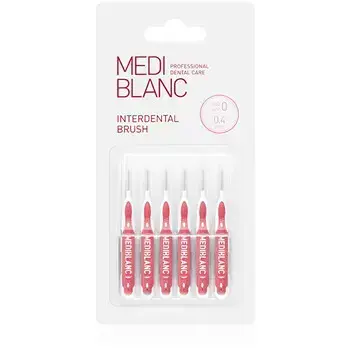 MEDIBLANC I-veida starpzobu birstīte 0.4 mm (rozā), 6 gab.