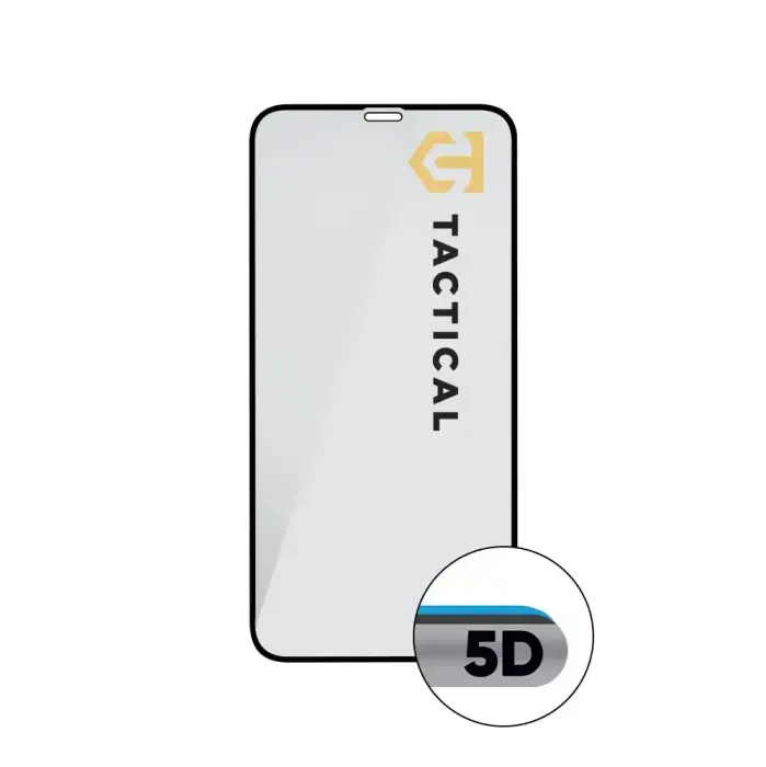 Tactical Glass Shield 5D aizsargstikls telefonam Apple iPhone 11 Pro | iPhone XS | iPhone X melns
