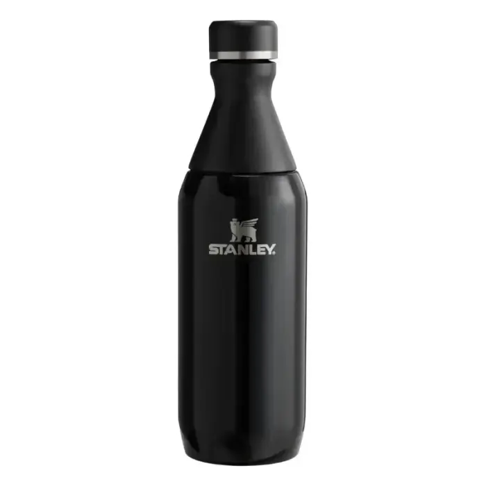 Termopudele The All Day Slim Bottle 0,35L glancēti melna