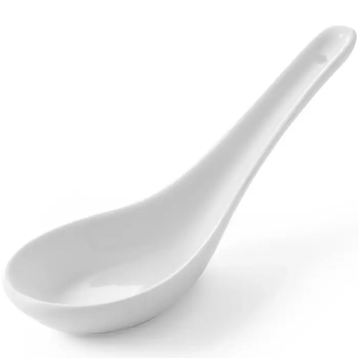 Sauce and dip spoon TAPAS MINI white porcelain, set of 6 - Hendi 785324