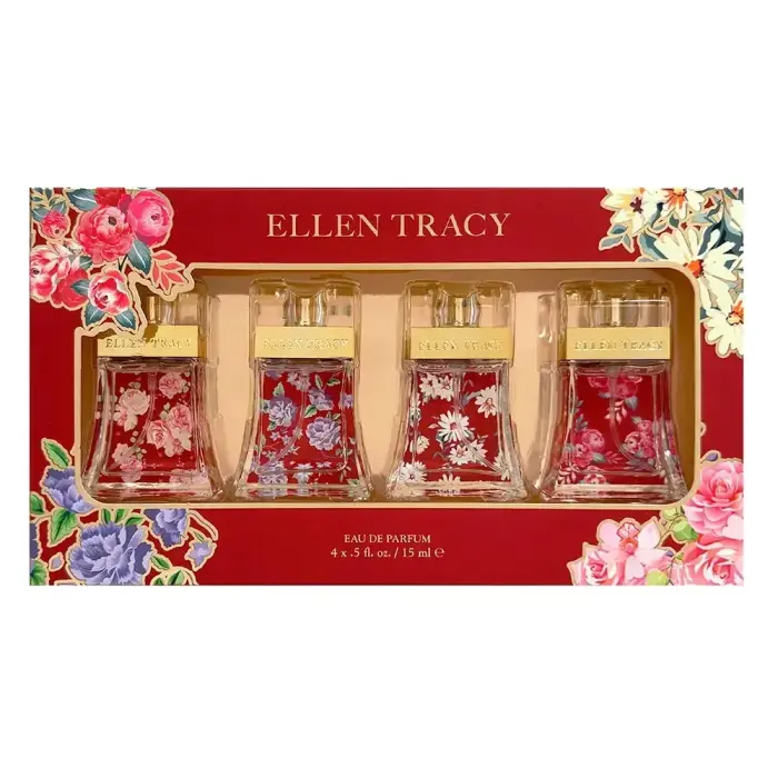 Набор парфюмерии Ellen Tracy для женщин: Sensational, Brilliant, Dazzling, Dynamic Eau De Parfum, 4x15 мл