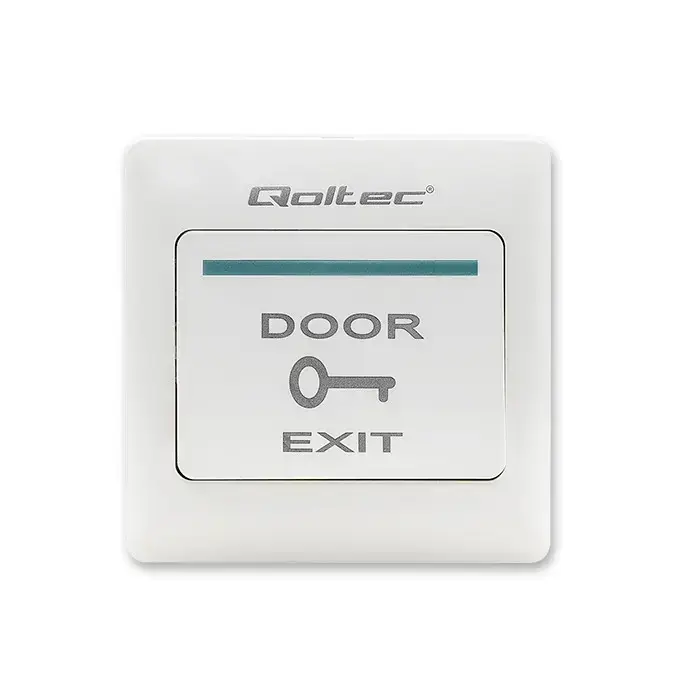 Qoltec Exit Button | white Photo