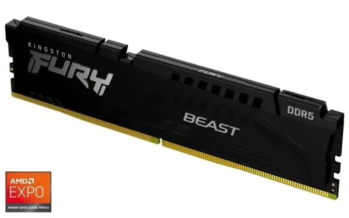 KINGSTON FURY Beast Black XMP 16GB DDR5 6000MT/s / CL30 / DIMM
