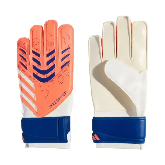 adidas Predator Glove Training Kids Goalkeeper Gloves White and Orange JN5361 - Feature: 3,5