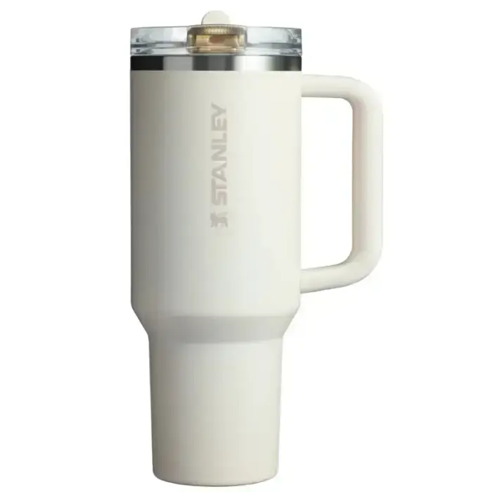 Termokrūze ar salmiņu The Quencher ProTour Flip Straw Tumbler 1.18L krēmkrāsā