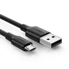 Kabel przewód micro USB - USB-A 25cm - czarny Foto 2