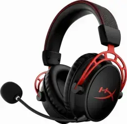 HyperX Cloud Alpha belaidės žaidimų ausinės – juodos/raudonos