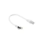 LANBERG CAT.6 FTP PATCH CABLE 0.25M WHITE FLUKE PASSED — Photo 1