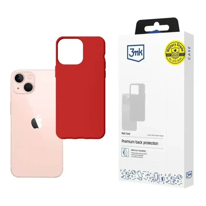 Dėklas iPhone 14 3mk Matt Case - Raudonas