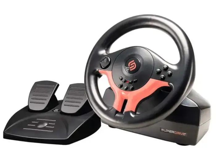 SUPERDRIVE Sada volantu a pedálů SV250 SP Edition/ Switch 1+2/ Raudonas