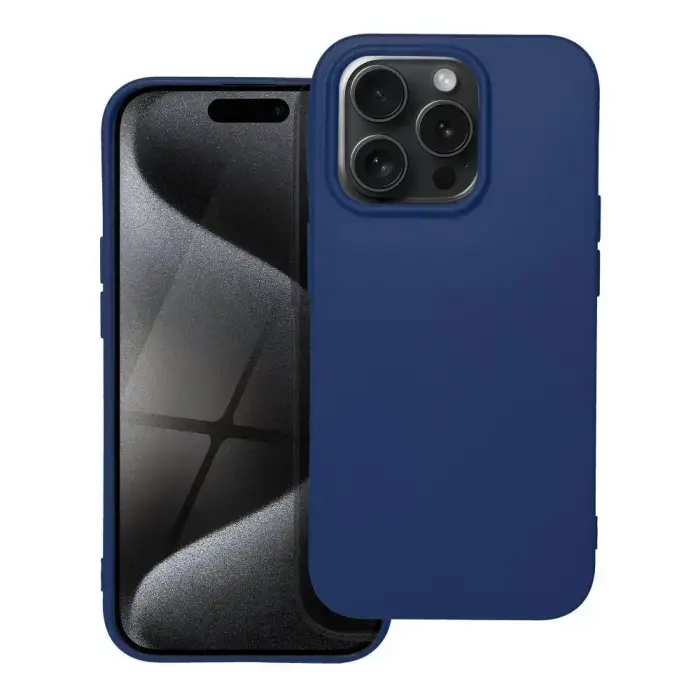 SOFT case for iPhone 15 Pro dark blue