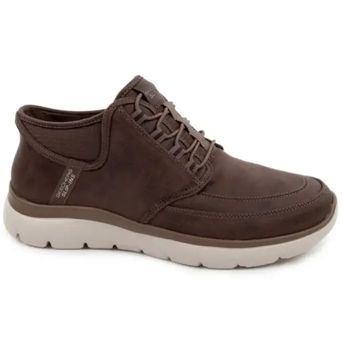 Skechers Men’s Summits Siegul Slip-ins Insulated Brown Shoes - Pantofi: 43