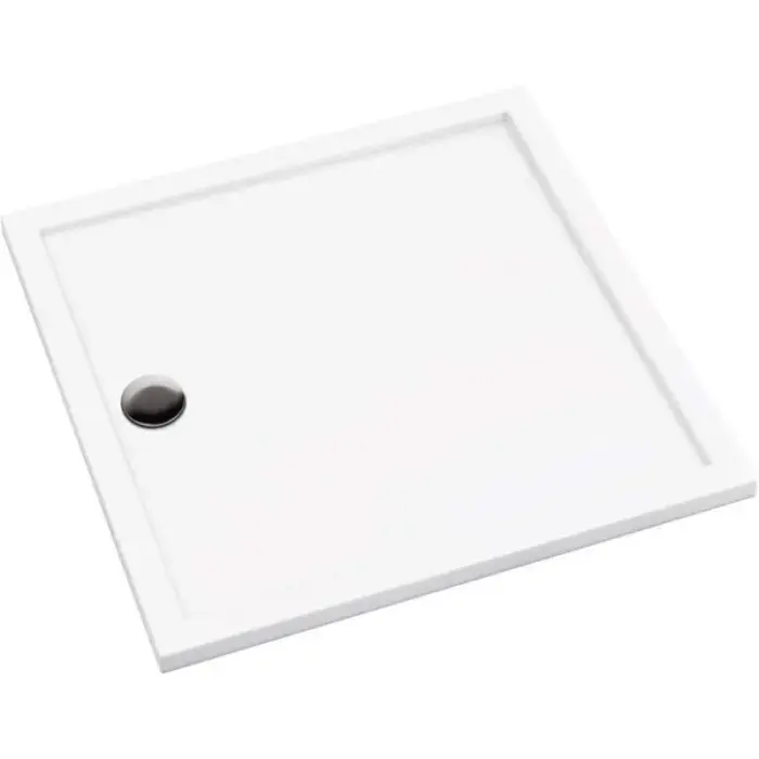 Square acrylic shower tray 80 cm
