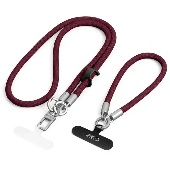 TECH-PROTECT C10S ROPE CROSSBODY & WRIST BURGUNDY/TITANIUM