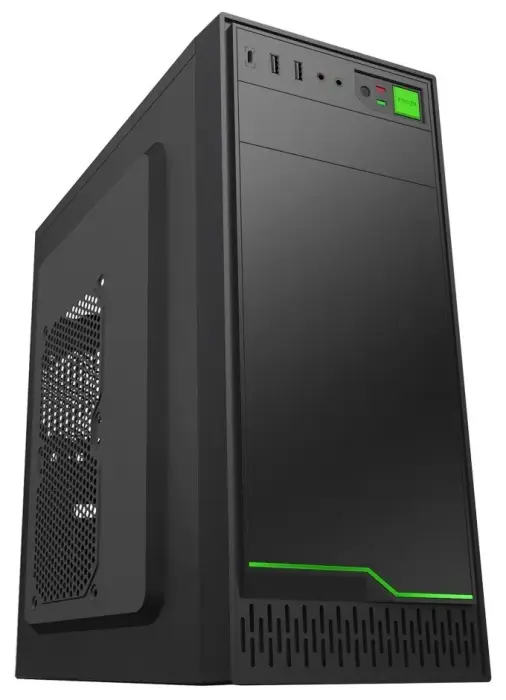 EUROCASE MidT ML N6-500B / bez Power Supplye / 2x USB 3.0  / USB-C / black