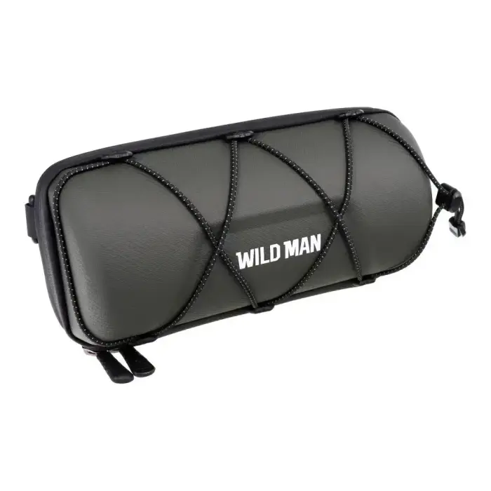 WILDMAN dviračio vairo krepšys su užtrauktuku 2L GD7X žalias
