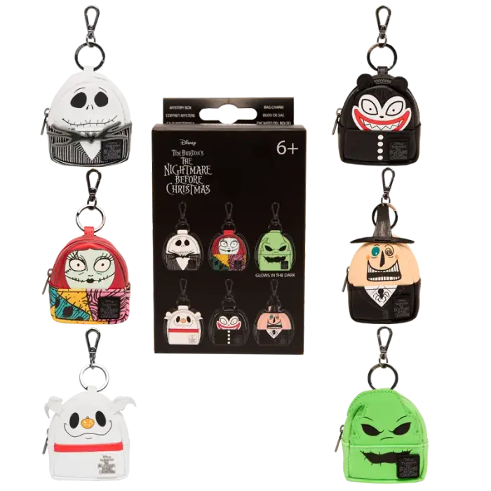 Loungefly Disney The Nightmare Before Christmas mini kuprinės raktų pakabuko paslapties dėžutė