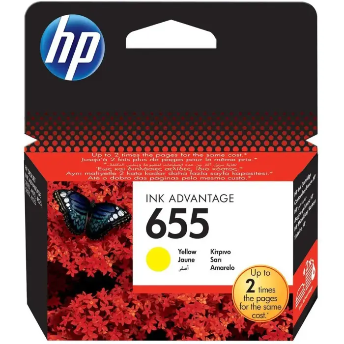 HP inkoustová kazeta 655 yellow CZ112AE