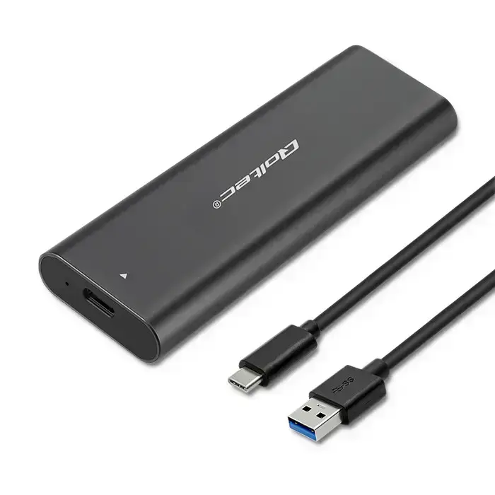 Qoltec 50312 Enclosure for M.2 SSD | NVMe | PCI-E | USB-C
