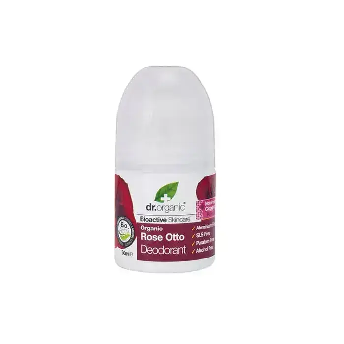 Dr Organic Rose Otto Rull-deodorant 50ml