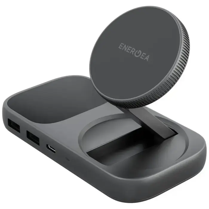 Energea WiDock Plus 7-in-1 USB-C 3.1 Docking Station with Qi2 – Graphite