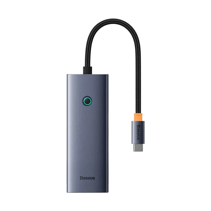 Baseus UltraJoy 5-in-1 USB-C Hub to HDMI, USB-A, USB-C PD 4K – Grey