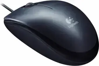 Logitech M100 Wired Optical Mouse – Black