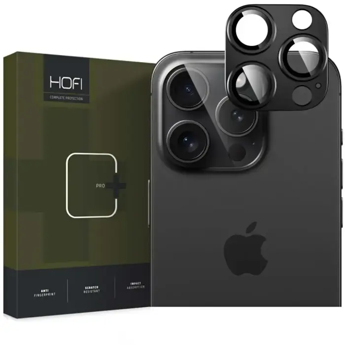 Hofi FullCam Pro+ kameras aizsargs iPhone 16 Pro / 16 Pro Max - Melns