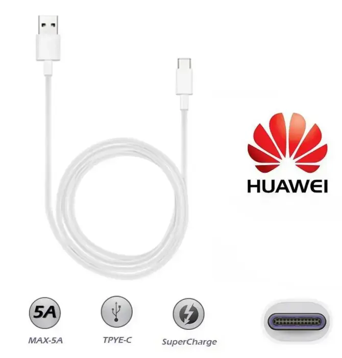 Huawei AP71 USB-C Data and Charging Cable – 1m – White