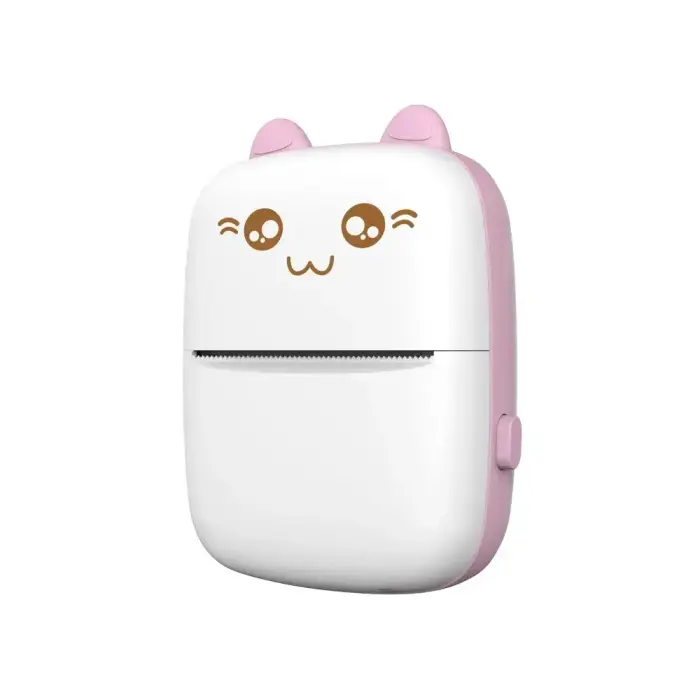 HURC9 Bluetooth Thermal Printer Mini Kitty with App - Pink Фото num