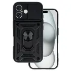 Slide Camera Armor dėklas iPhone 16 Black — Nuotrauka 1
