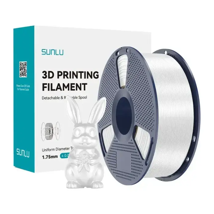 Sunlu PLA+ Siidfilament (Valge)