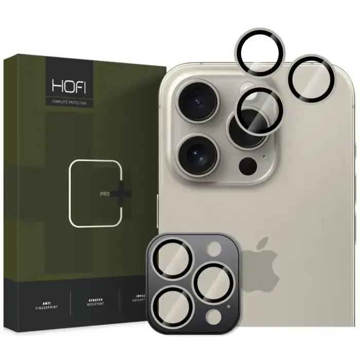 Hofi Camring Pro+ kameras lēcas aizsargs iPhone 16 Pro / 16 Pro Max - Natural Titanium